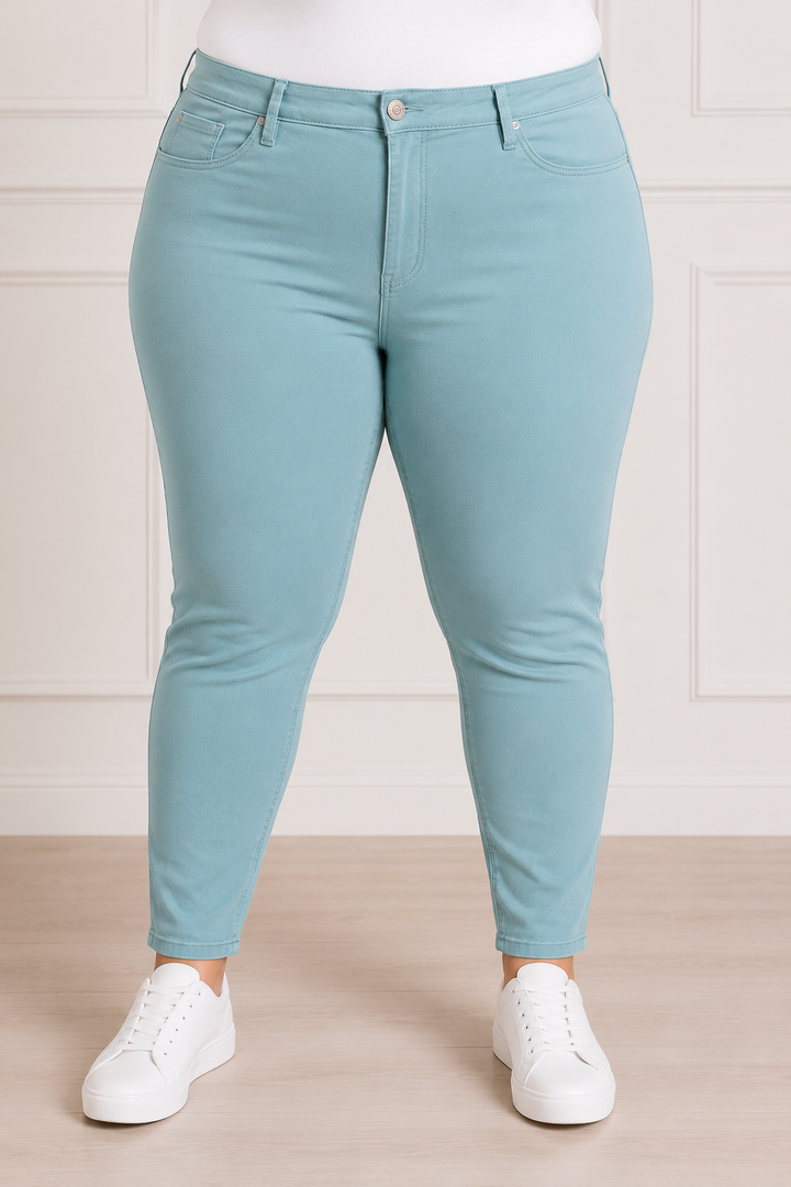 Pantalon ultra stretch - Bleu sauge doux