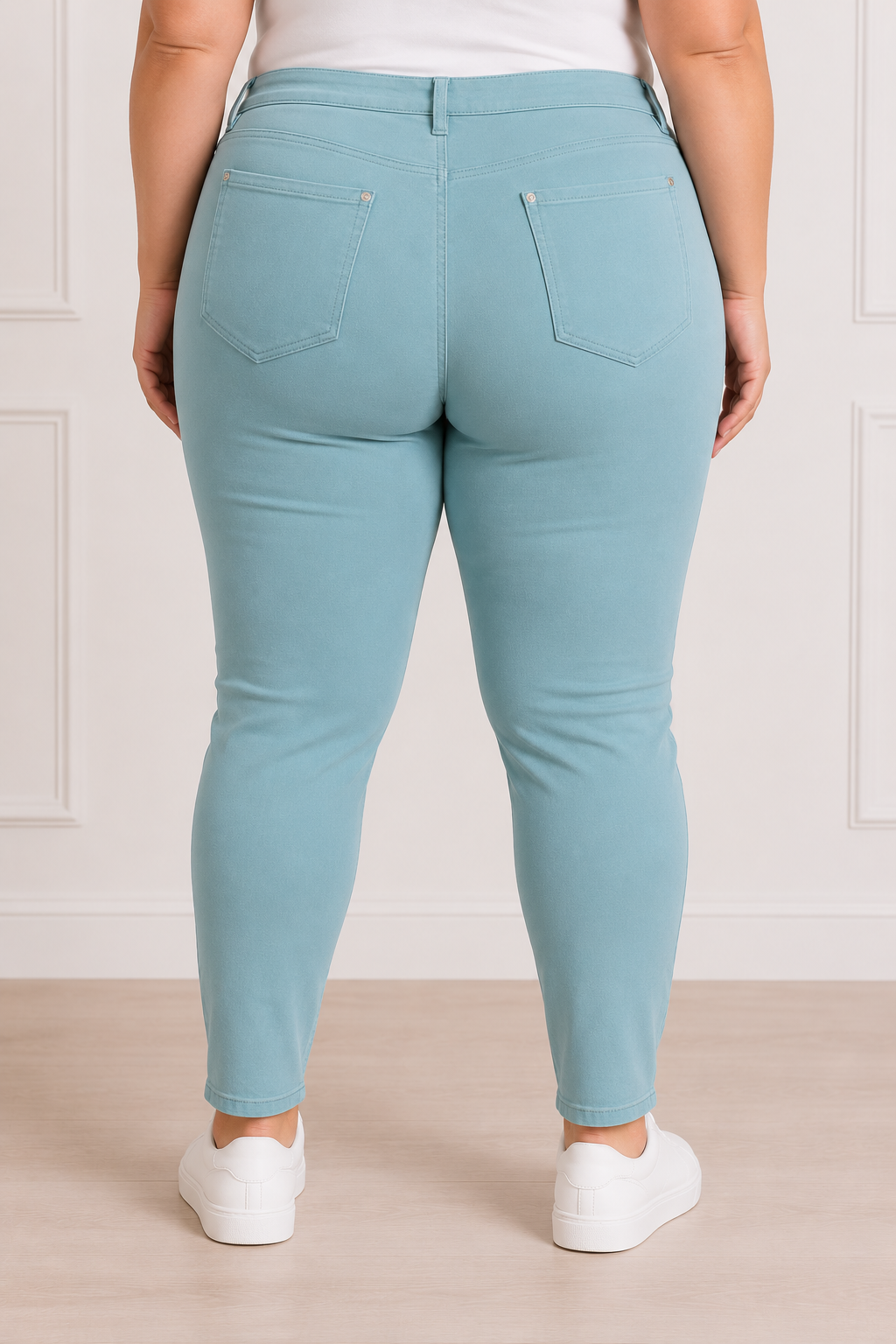 Pantalon ultra stretch - Bleu sauge doux