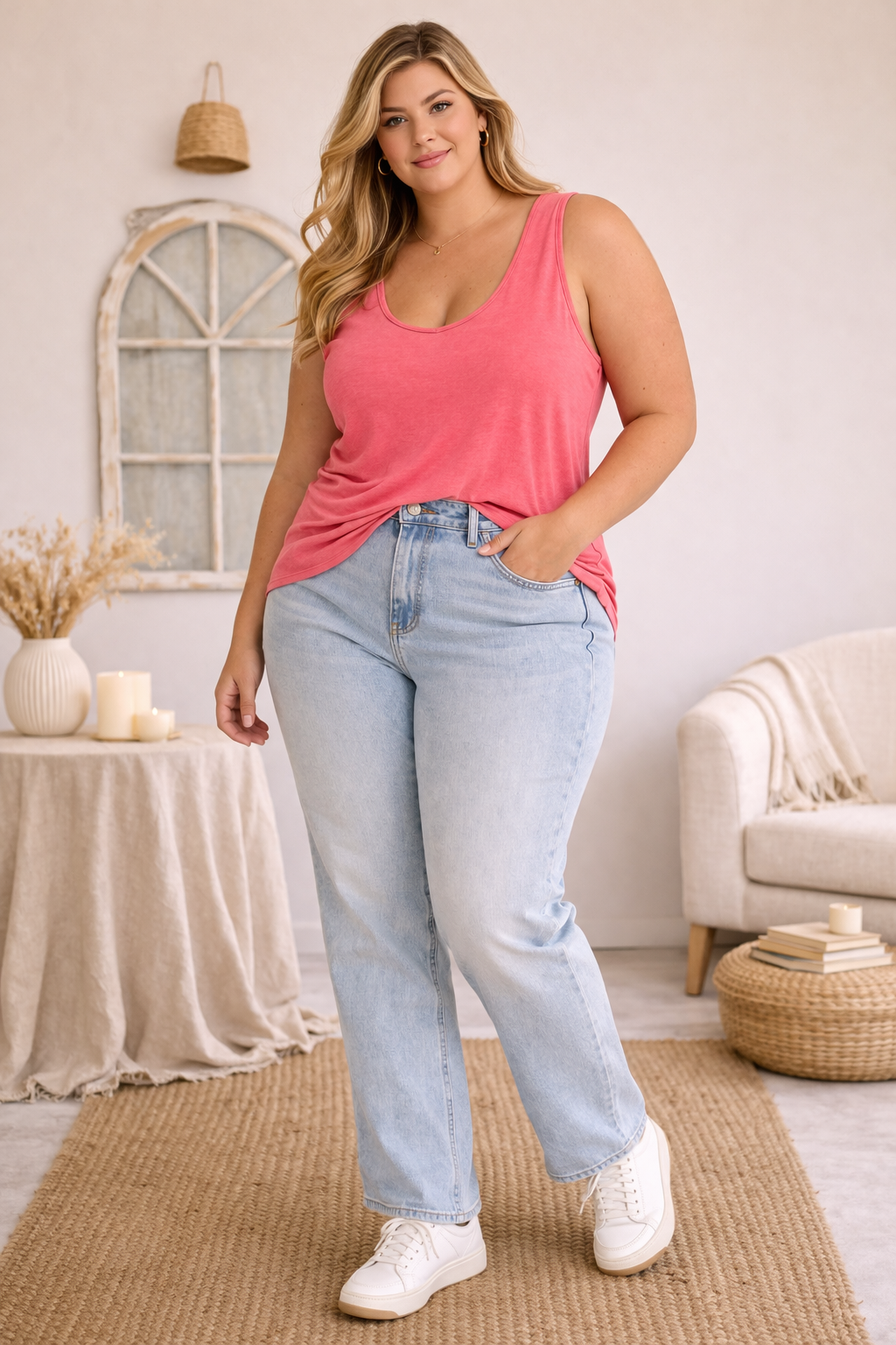 Basic tank top - Magenta