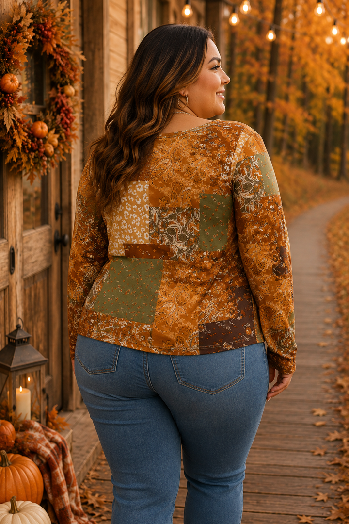 PRÉVENTE - Haut Patchwork Bohème