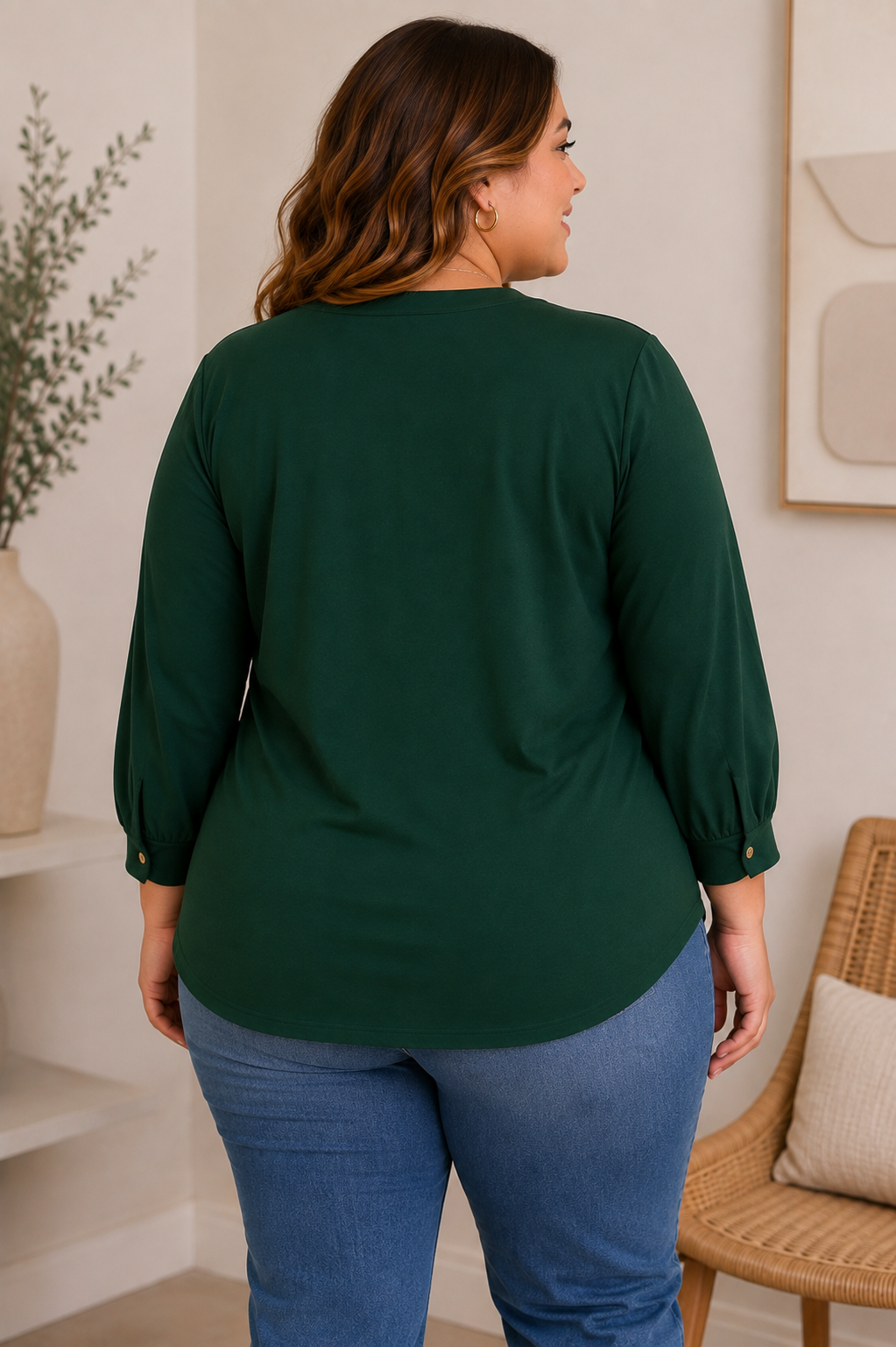 PRÉVENTE - Blouse Passe-Partout – Émeraude
