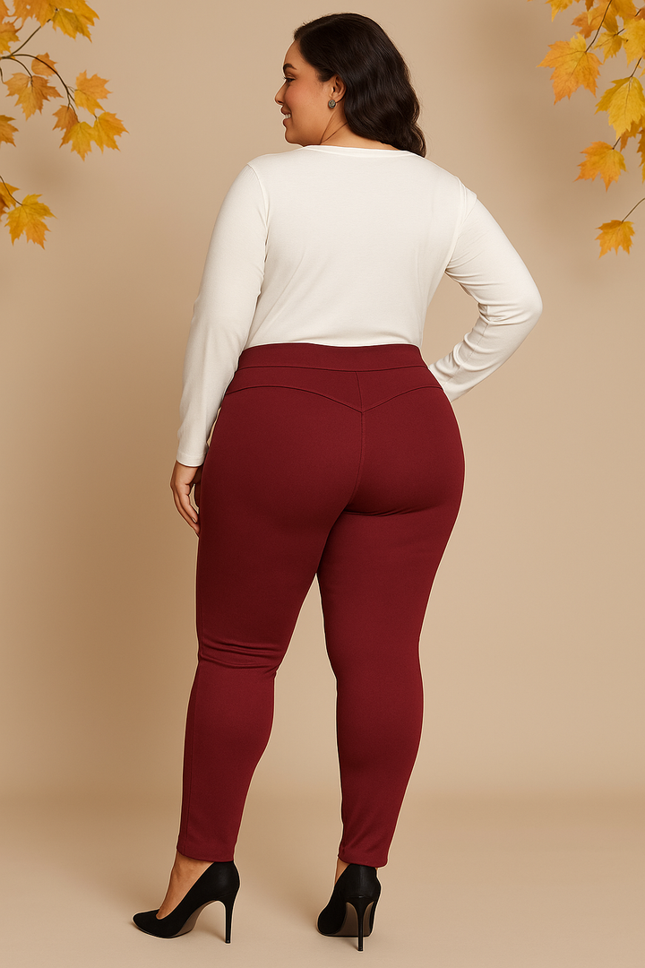 Pantalon Sculptant skinny - Bourgogne