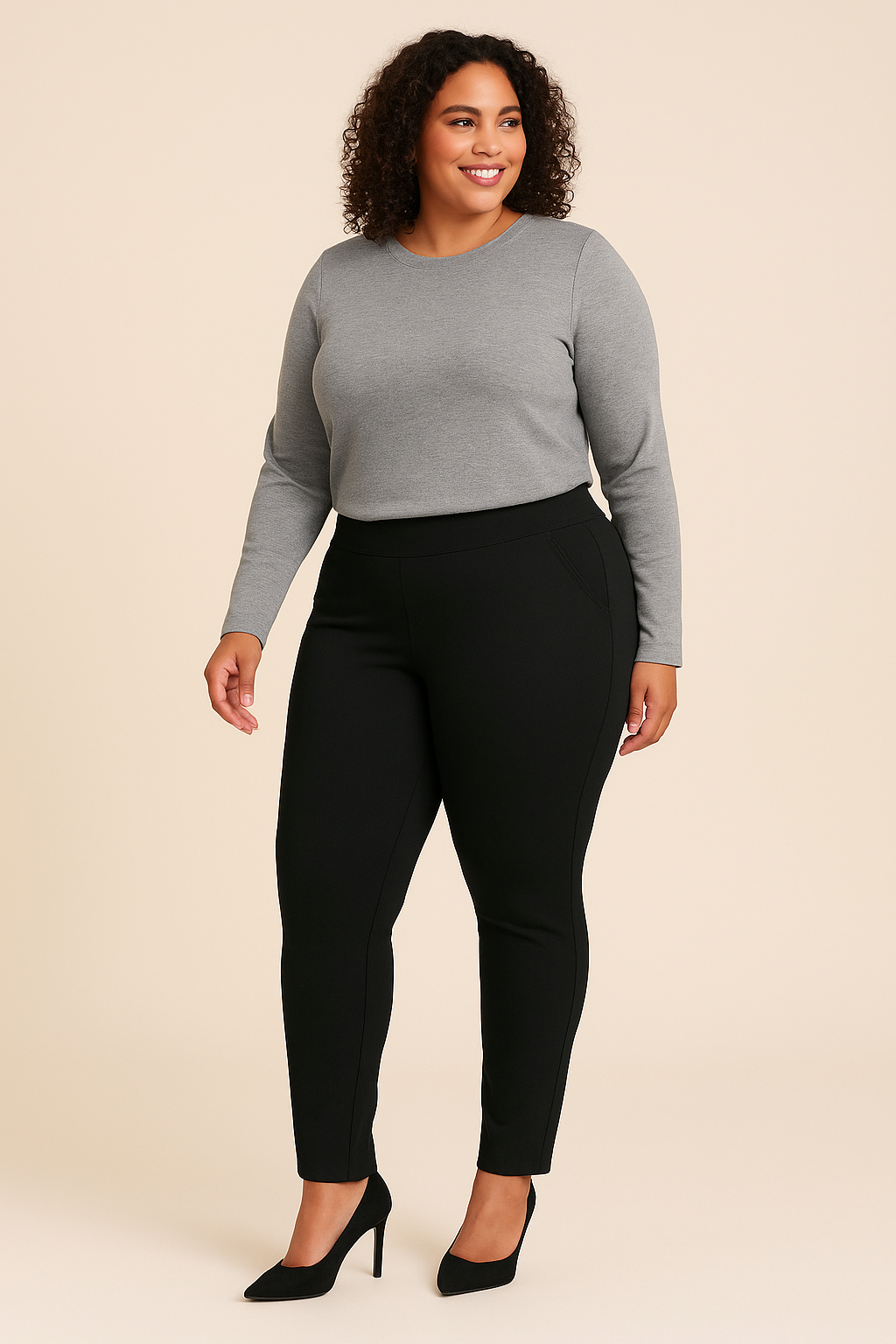 Pantalon Sculptant skinny - Noir