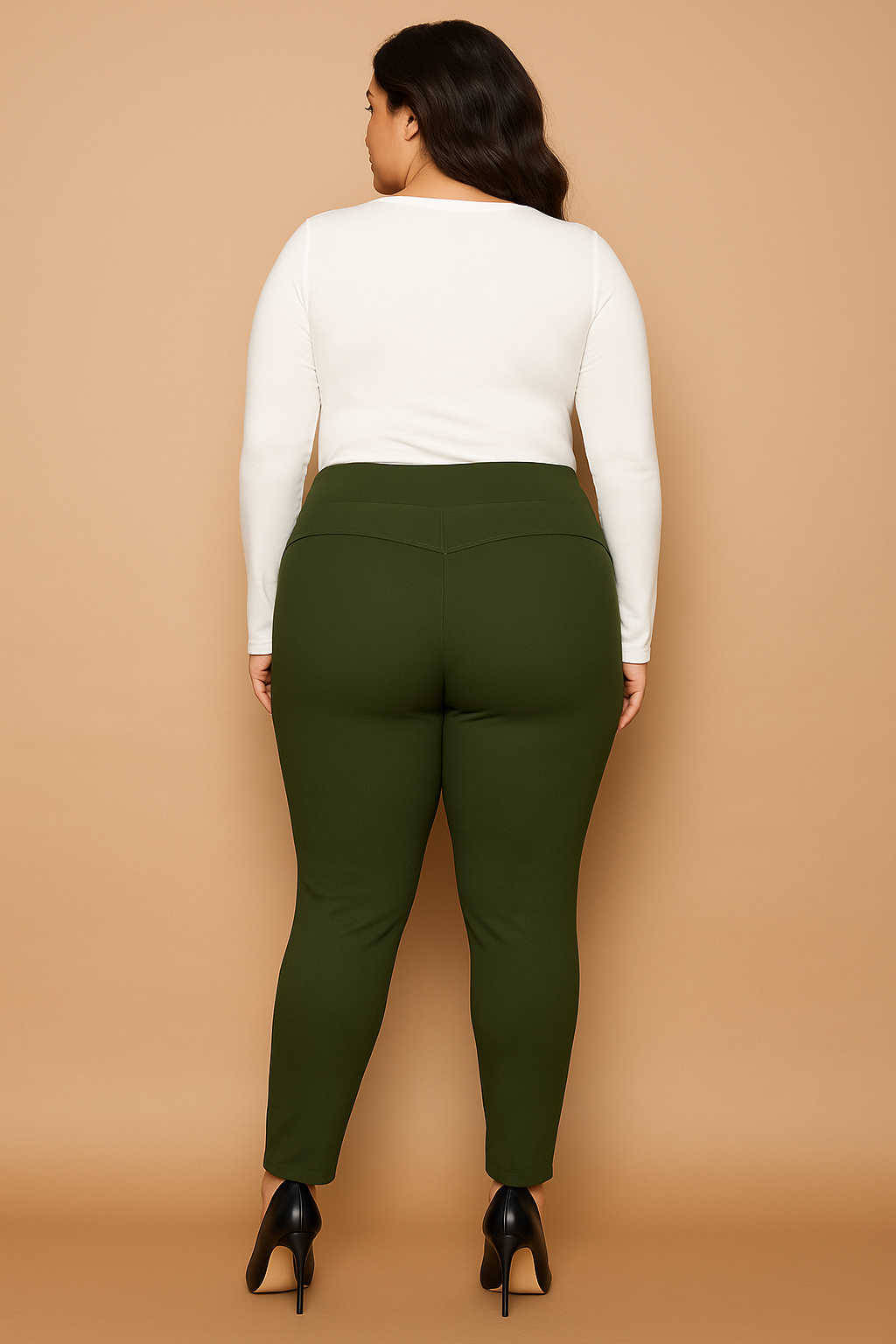 Pantalon Sculptant skinny - Fusil vert