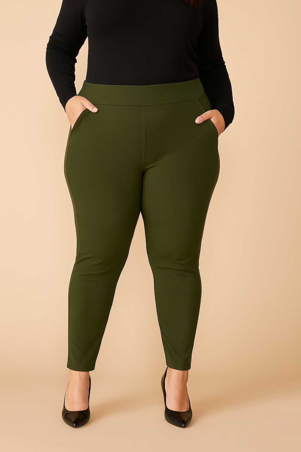 Pantalon Sculptant skinny - Fusil vert
