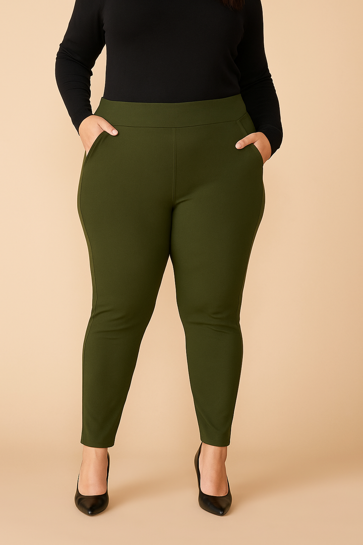 Pantalon Sculptant skinny - Fusil vert