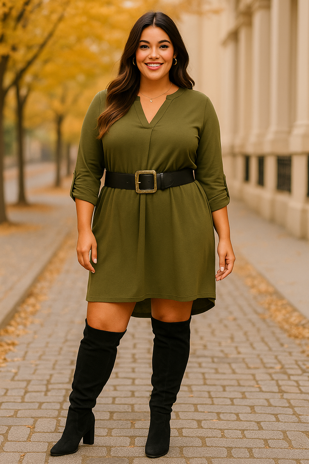 Robe tunique Scarlett - Olive