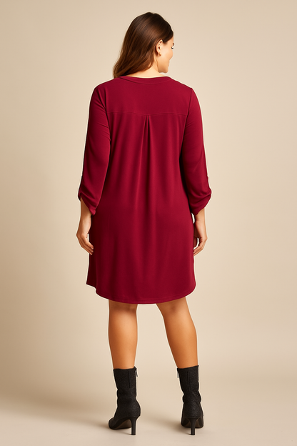 Scarlett tunic dress - Red Ruby