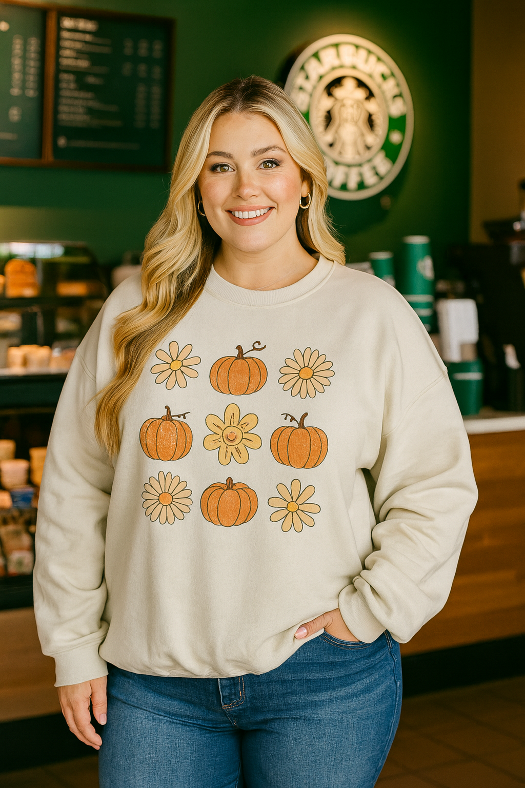 Crew neck fall vibes