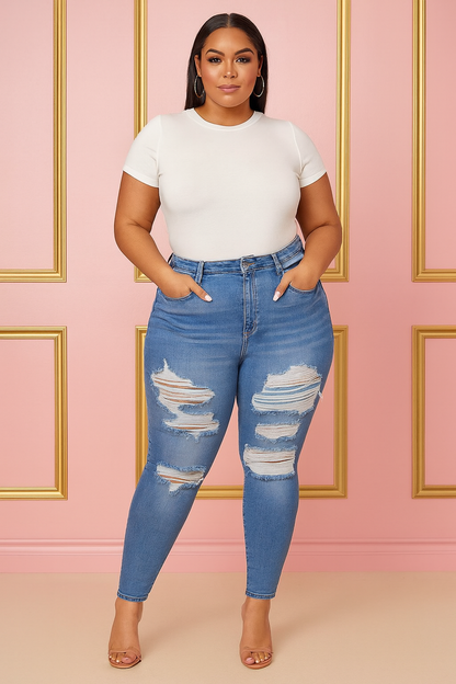 Jean skinny Tiffany - Bleu pâle