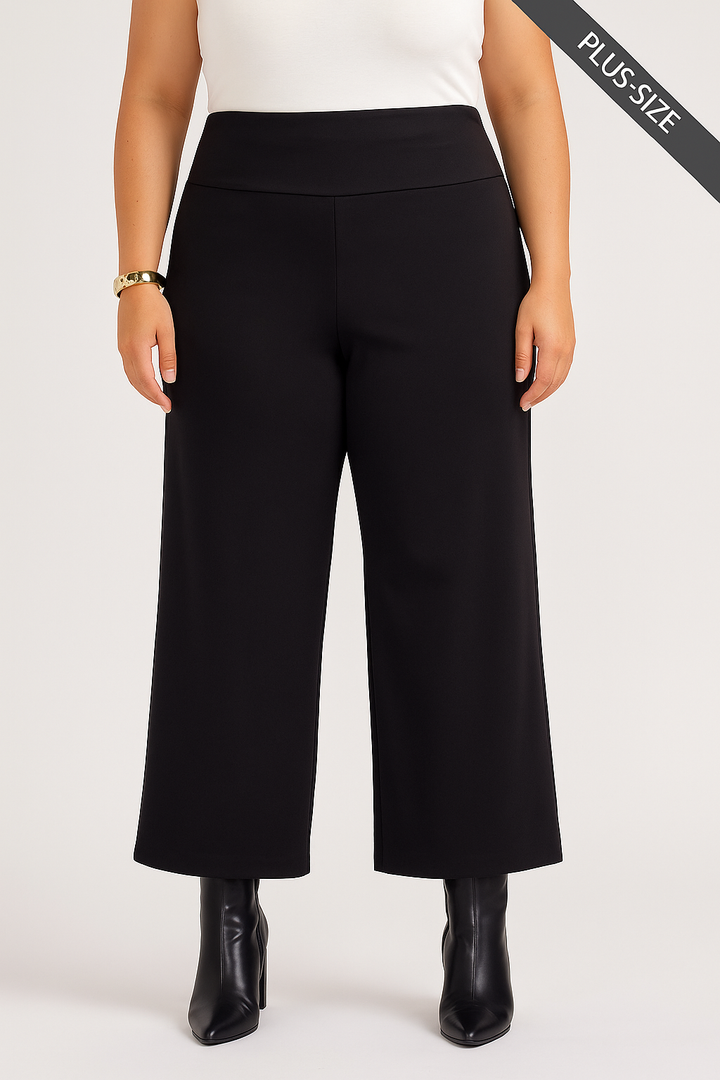 Presale - Black -wide proper leg pants (26PO)