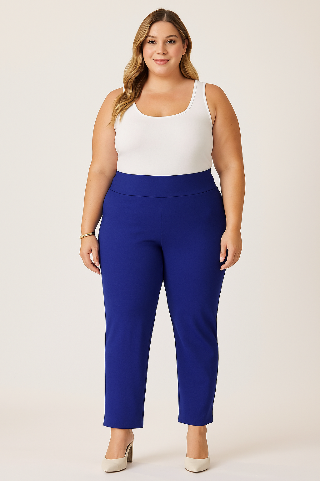 (29 po) - Pantalon propre à jambe droite bleu royal