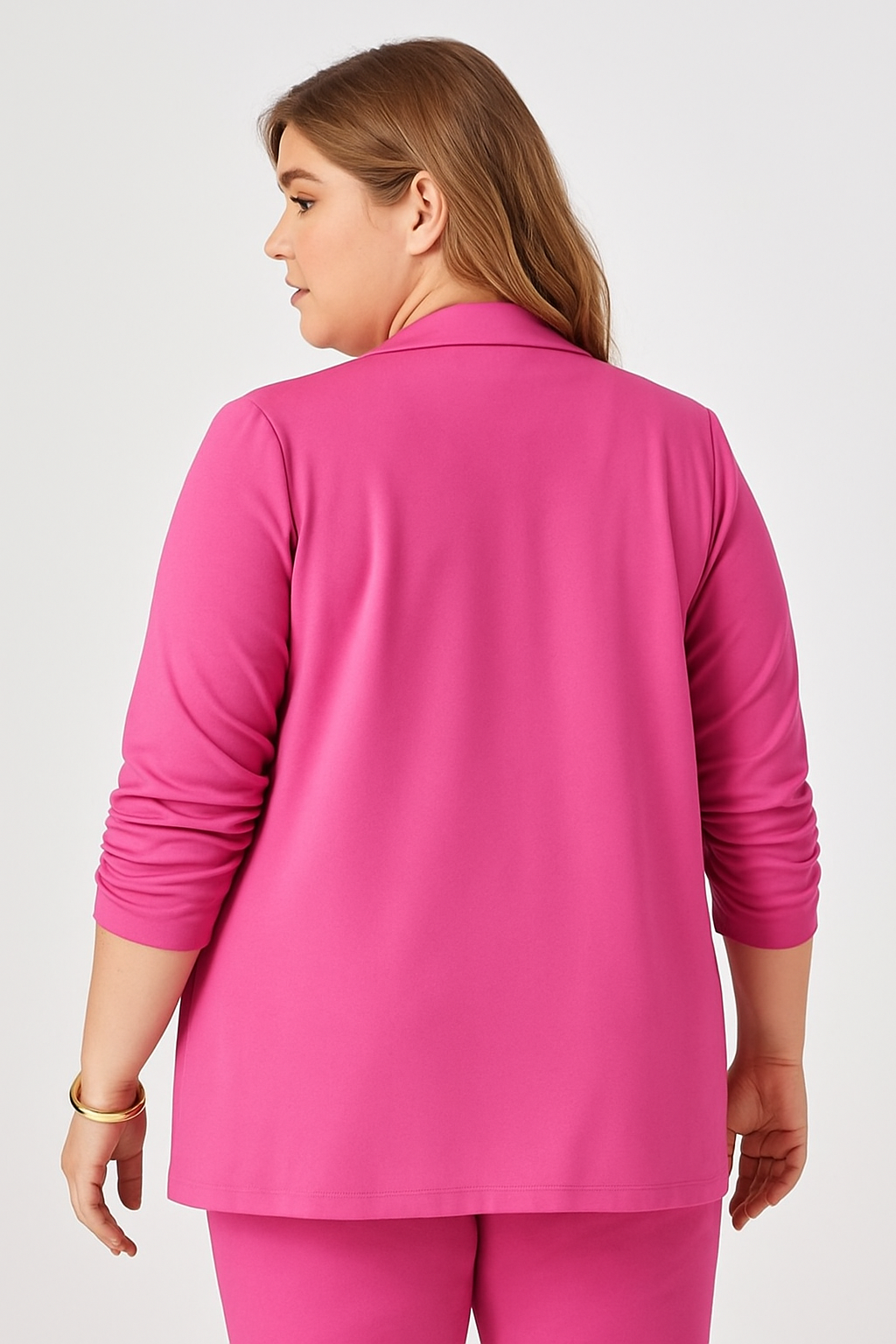 Blazer extensible à manches 3/4 - Fuschia