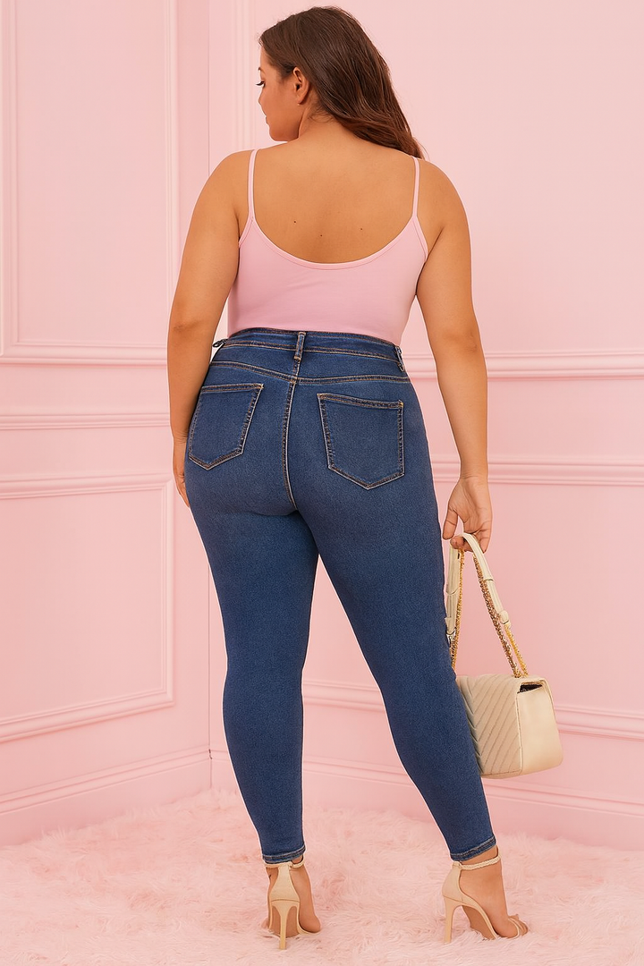 Jean skinny Magalie (bleu foncé)