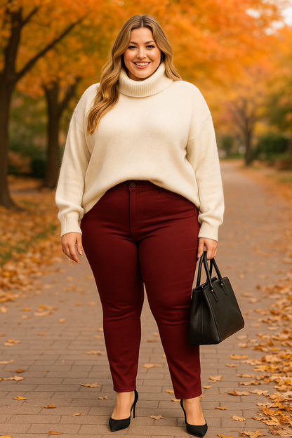 Ultra Stretch pants - Burgundy