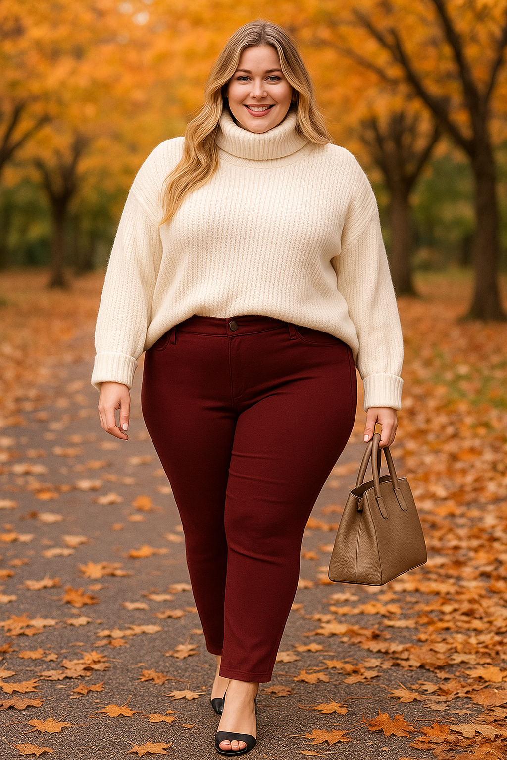 Ultra Stretch pants - Burgundy