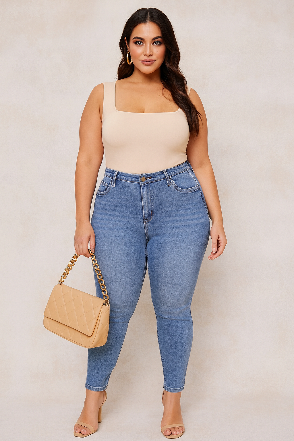 Jean Skinny Curve Vintage Blue Confidence (28 in)