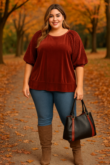 Rosewood velvet top