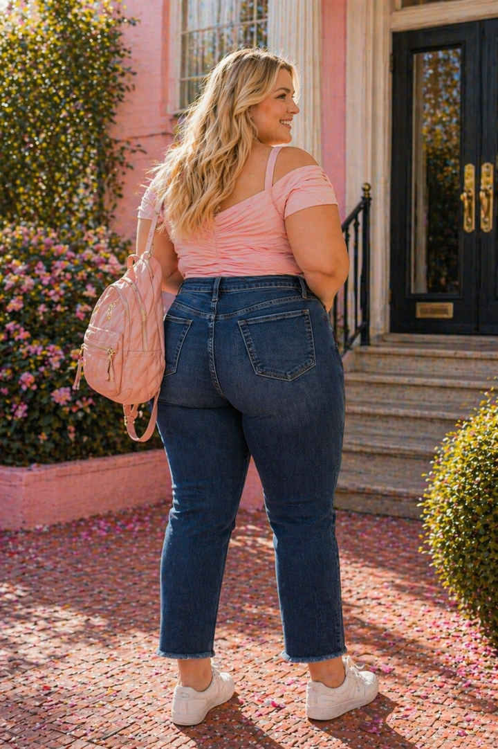 Jean droit Sweet Curve - Dark