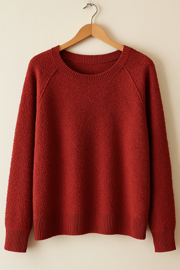 Boat collar sweater - Cherry