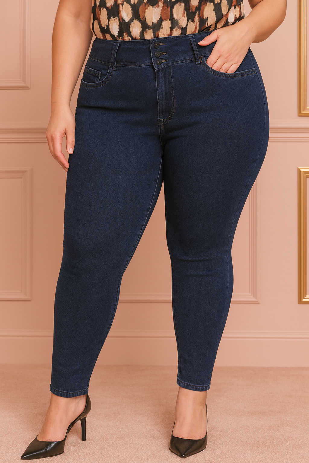 Jean skinny Perfect Butt  - Bleu foncé