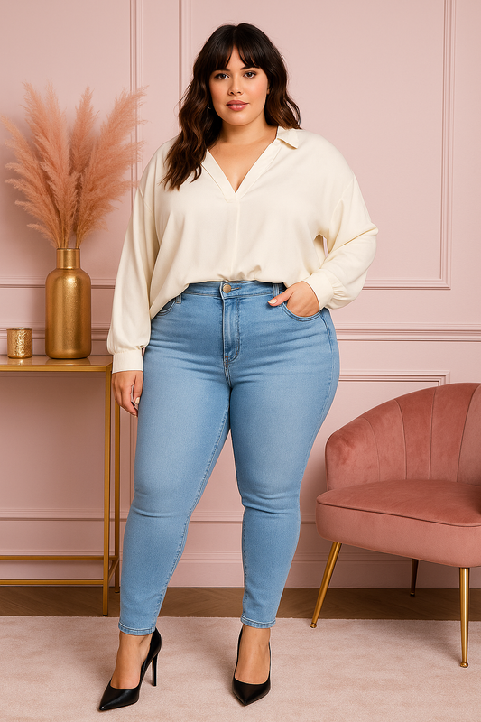 Jean skinny Amélia - Bleu pâle