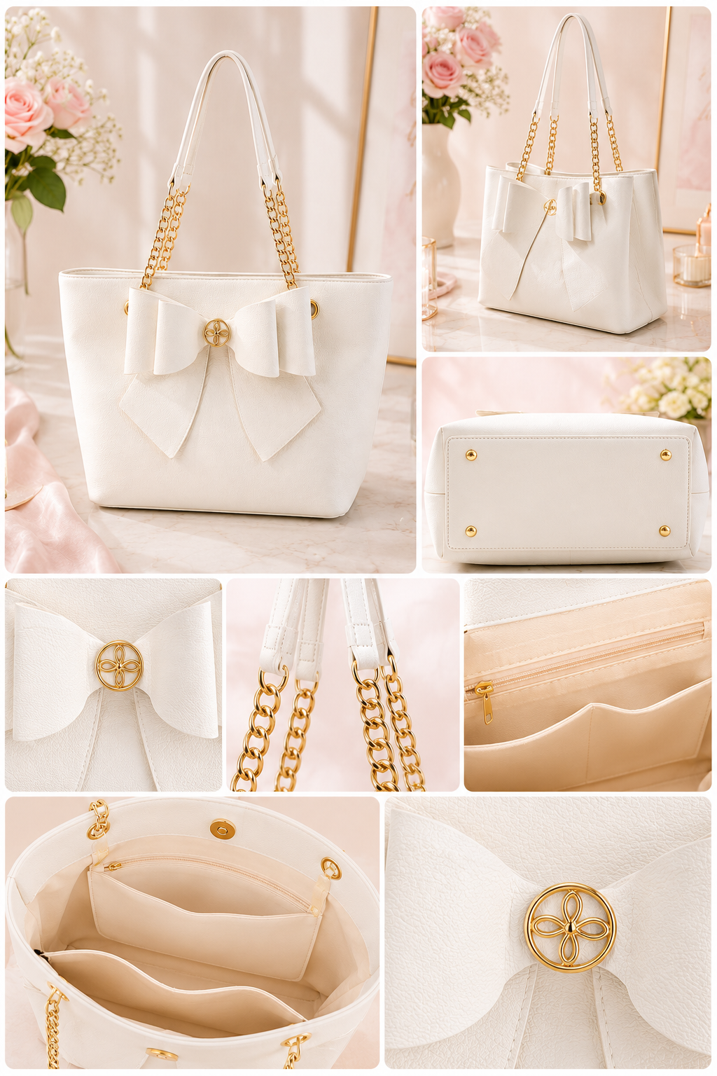 Sac Signature Bow Like Dreams - Blanc