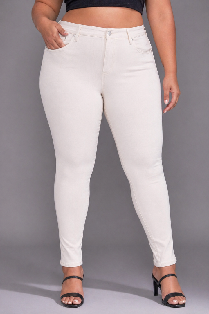 Pantalon ultra-stretch - Gardenia