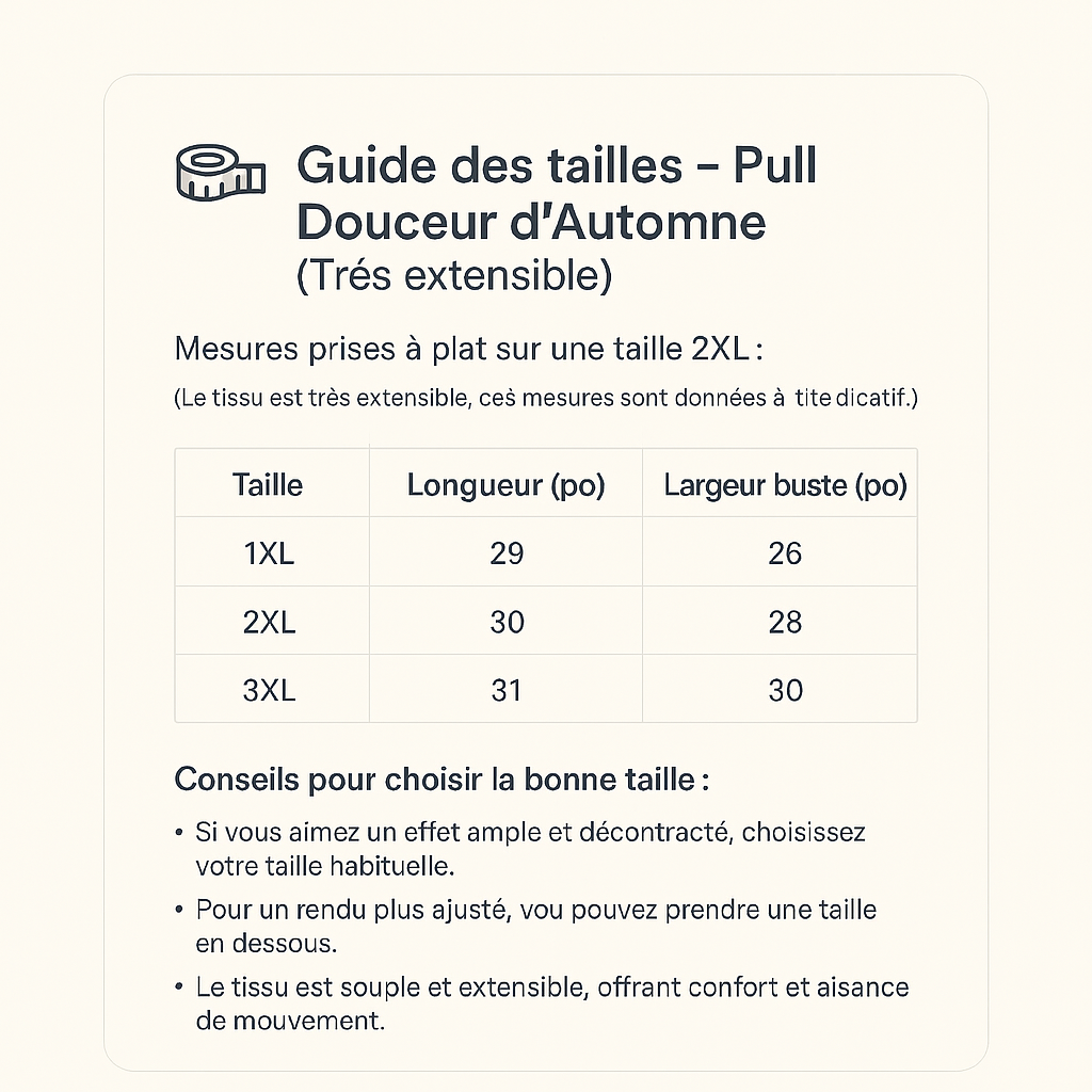 Pull Douceur d’Automne – Cœurs Rosés