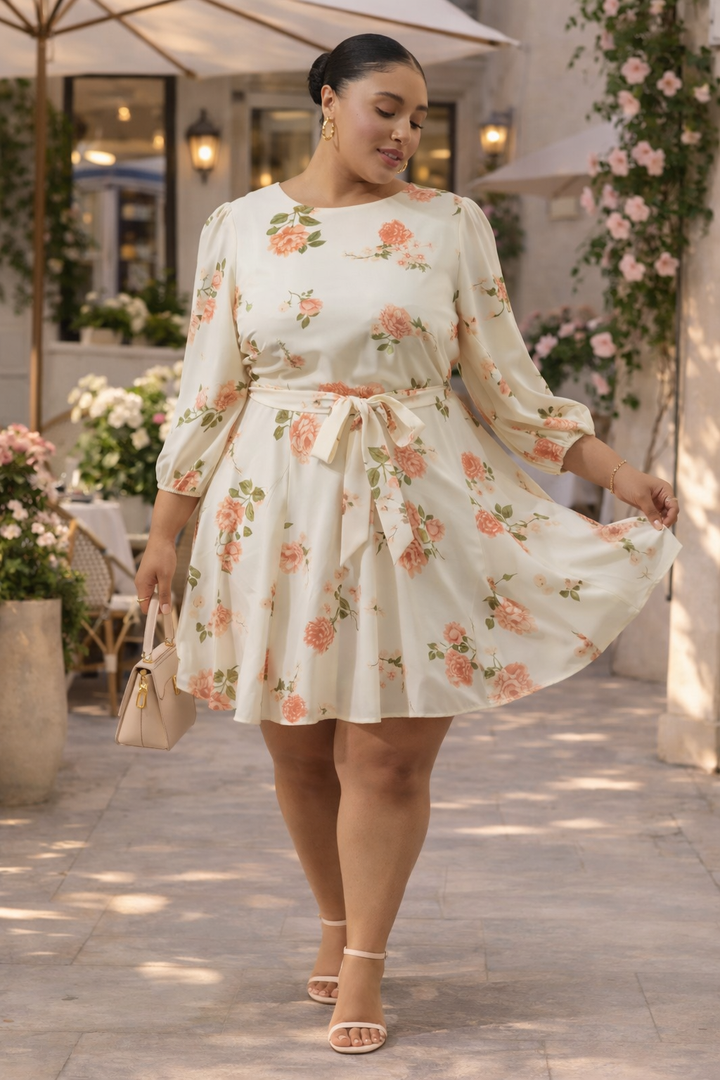 Robe fleurie « Morning Blush »