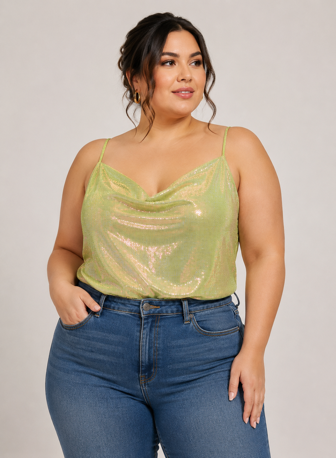 Cami Stardust Glow - Lime