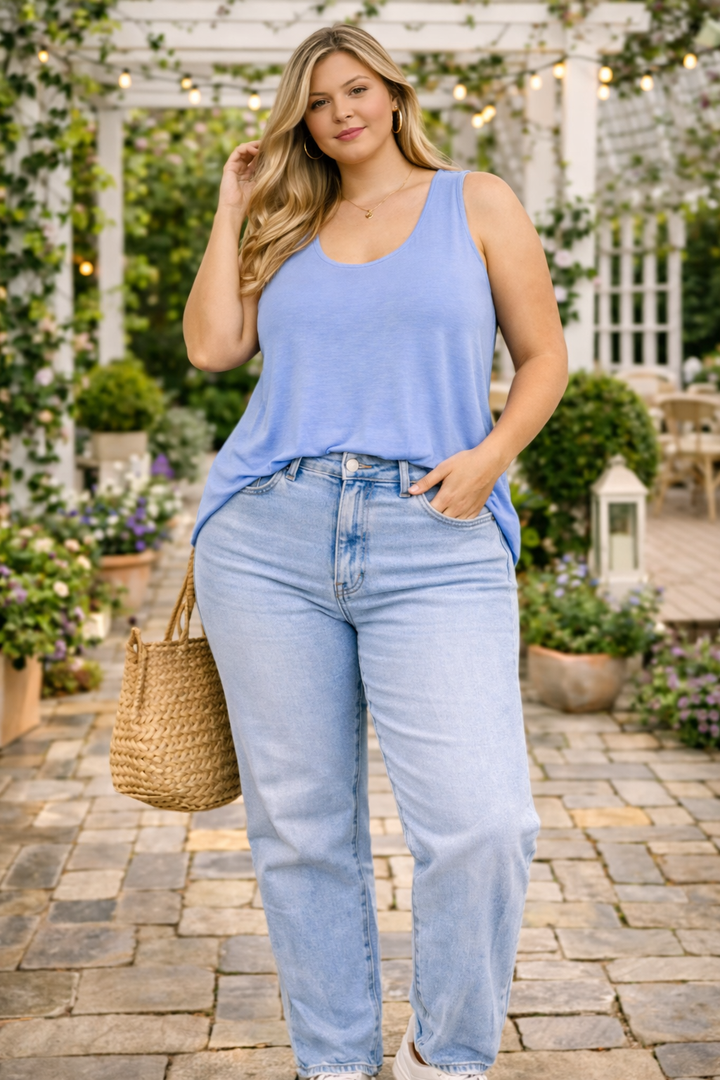 Basic tank top - Spring Blue