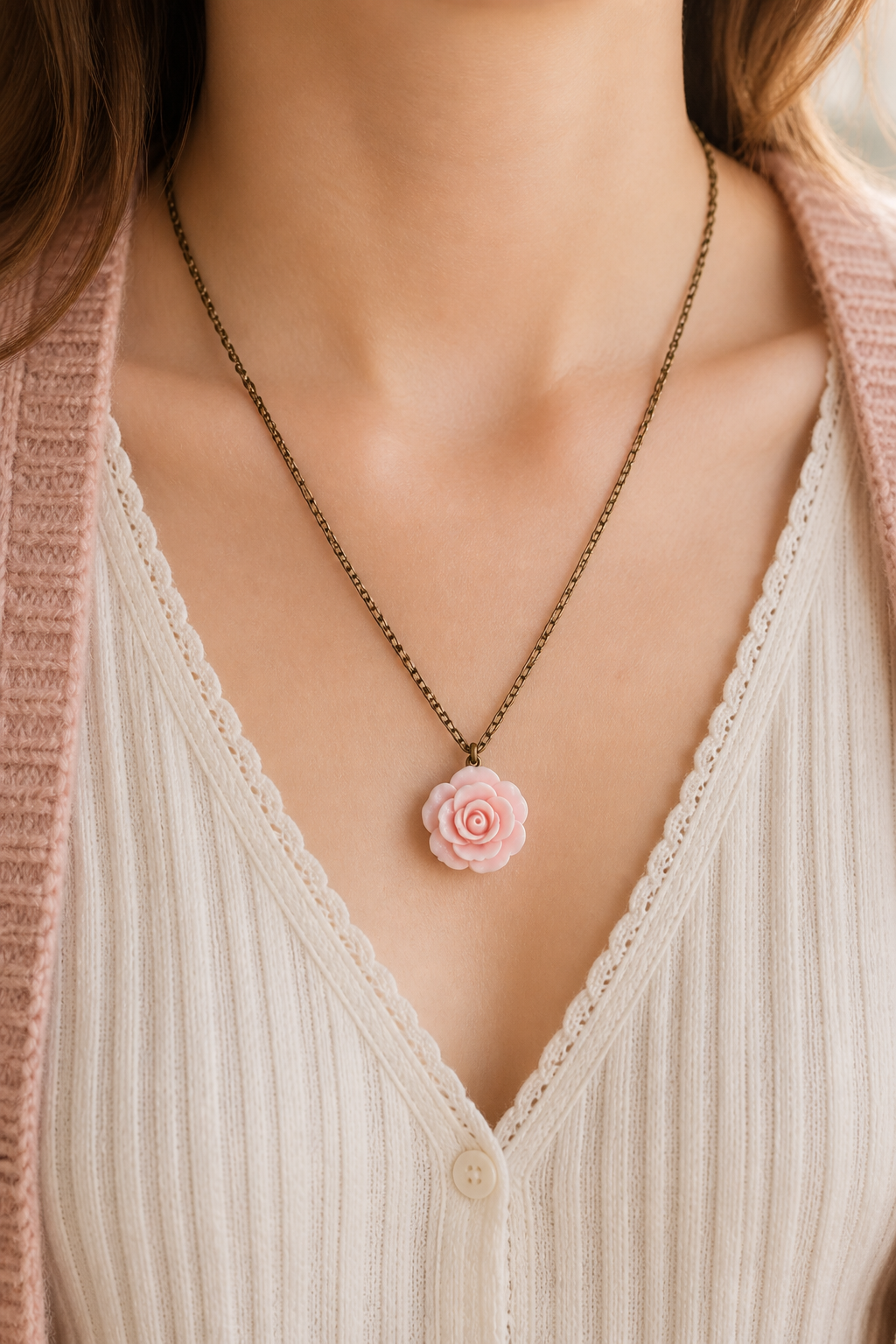 Pendentif de rose (20 pouces)