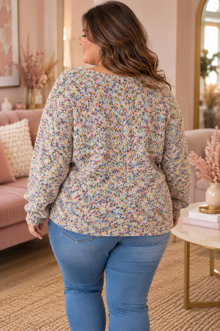 Pull Confetti Douillet - Mauve