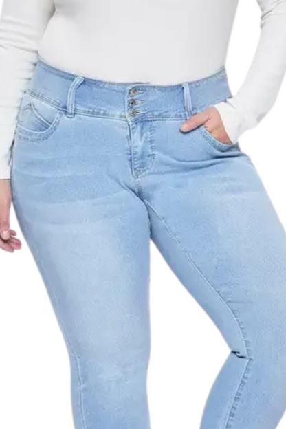 JEAN SKINNY Perfect Butt - Pale blue