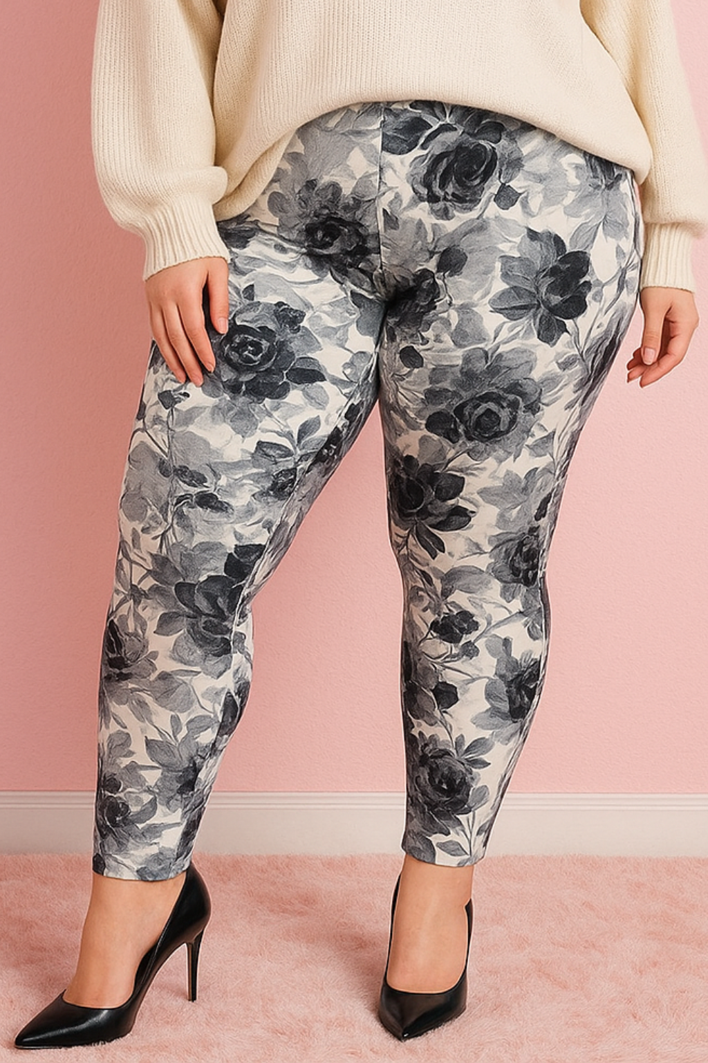 LEGGING with floral patterns #1 (size 20-24)