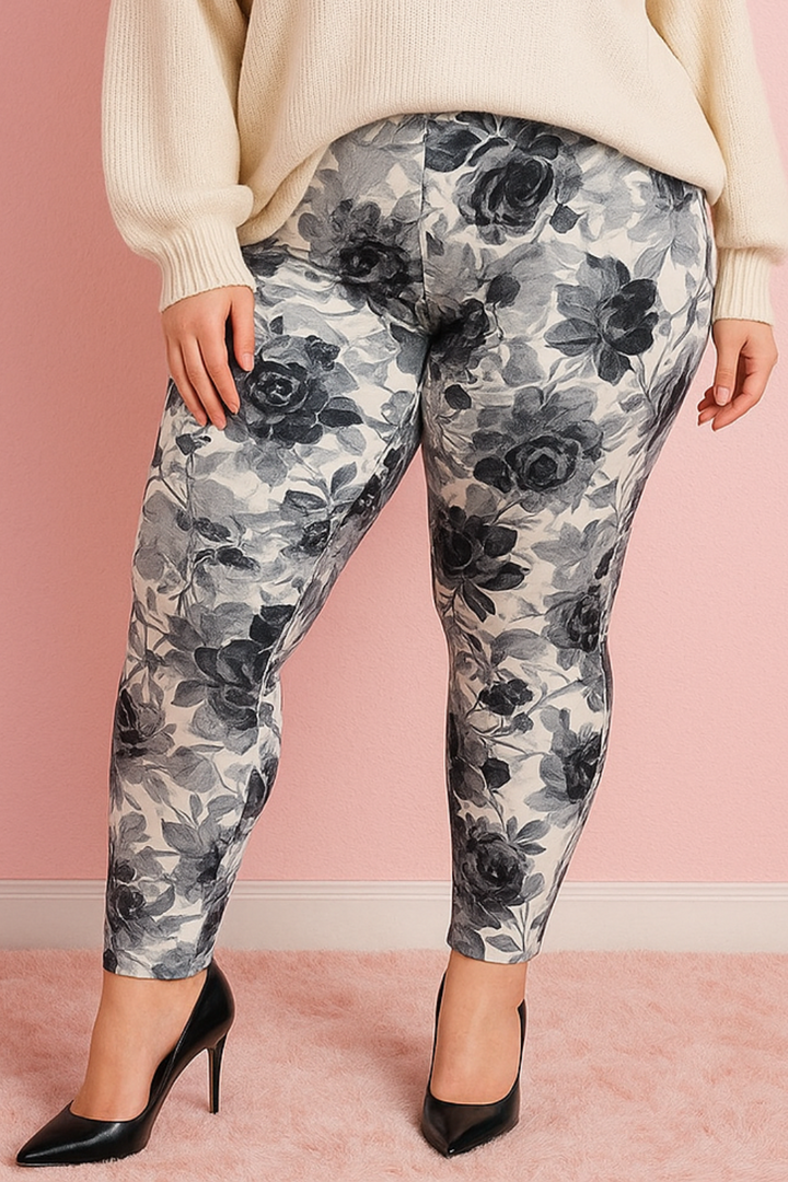 Legging à motifs floraux #1