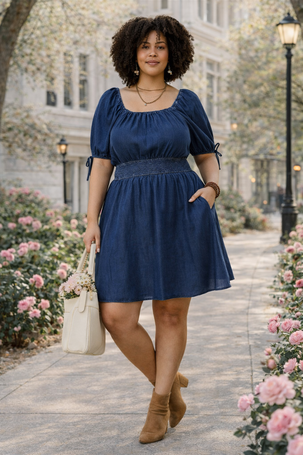 Robe denim Tencel