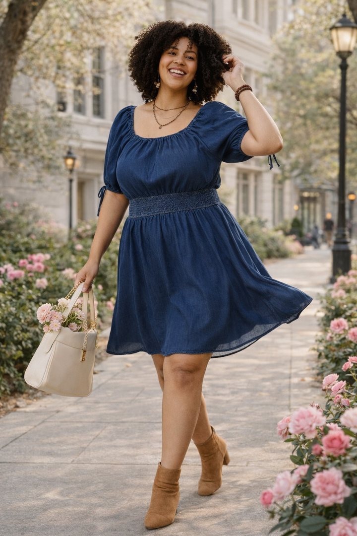 Robe denim Tencel