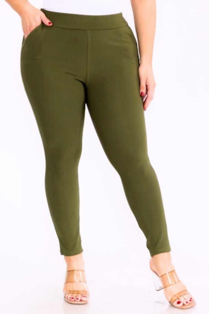 Pantalon Sculptant skinny - Fusil vert