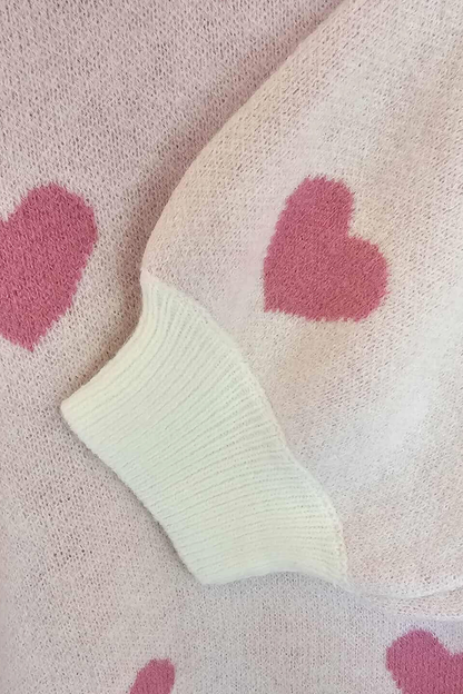 Pull Douceur d’Automne – Cœurs Rosés