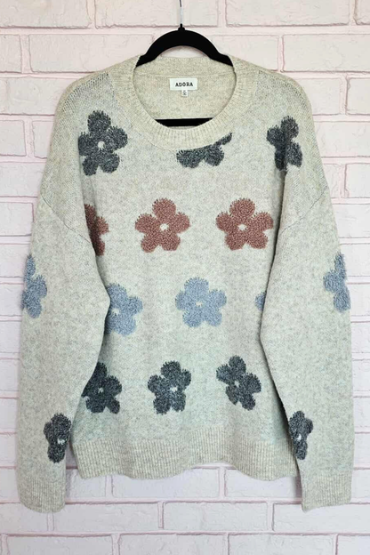 Sweet floral sweater