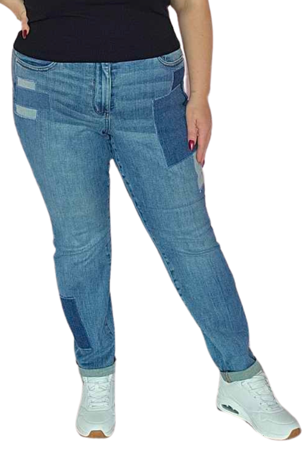 Jean à patchs taille haute - Judy Blue