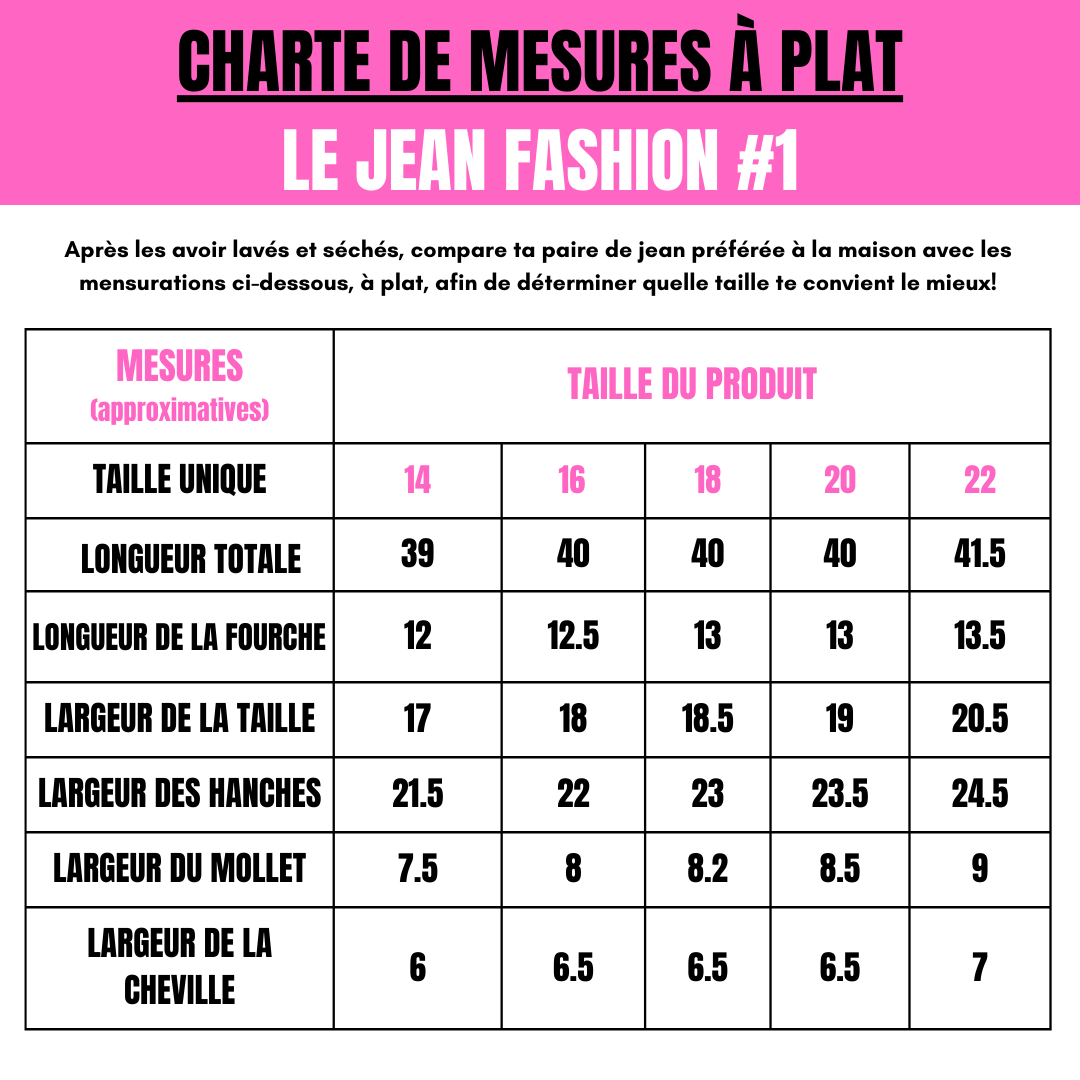 Le jean fashion #1 (14-22)