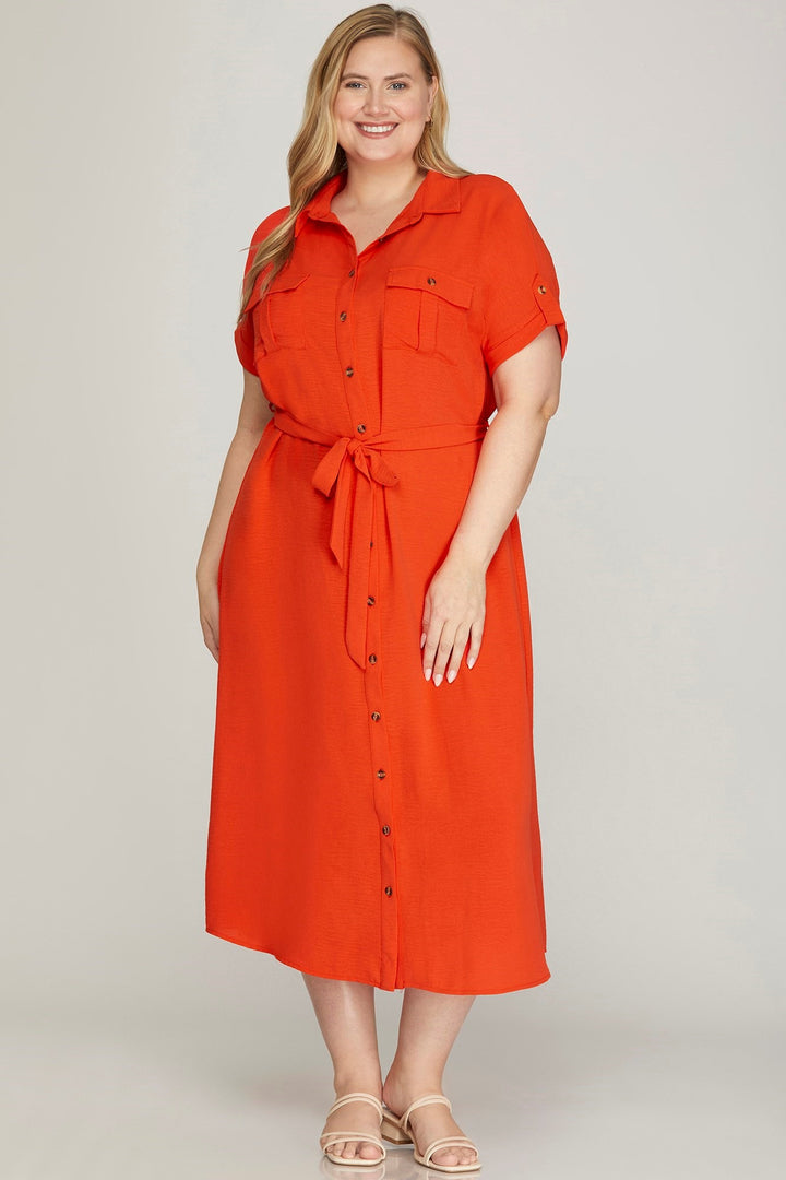 Robe blouse - Tomato
