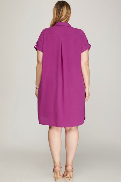 Robe blouse - Magenta