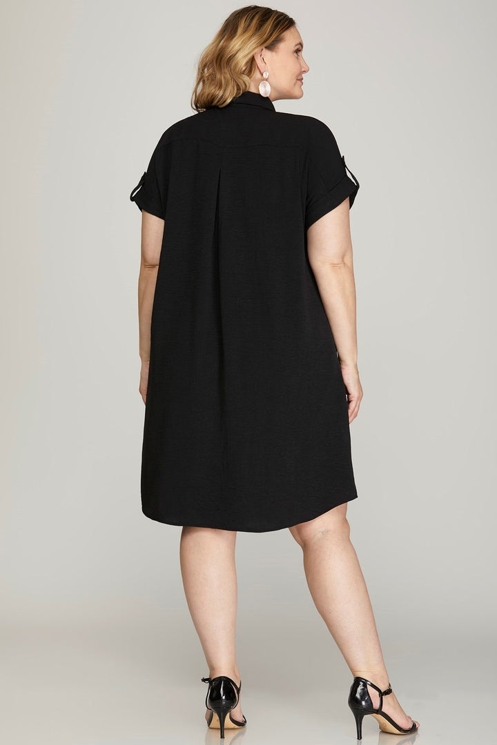 Robe blouse - Noire