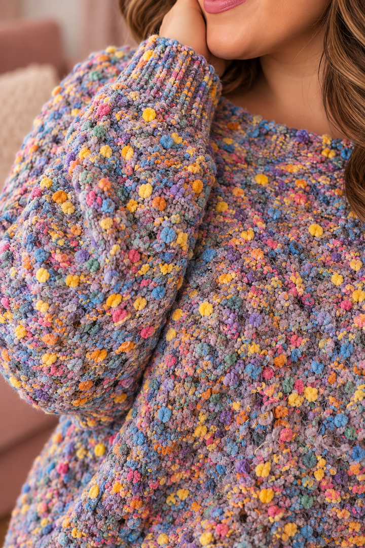 Pull Confetti Douillet - Mauve