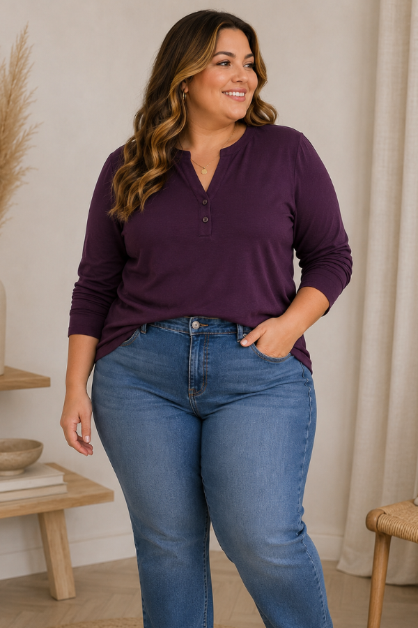PRÉVENTE - Blouse Passe-Partout – Prune