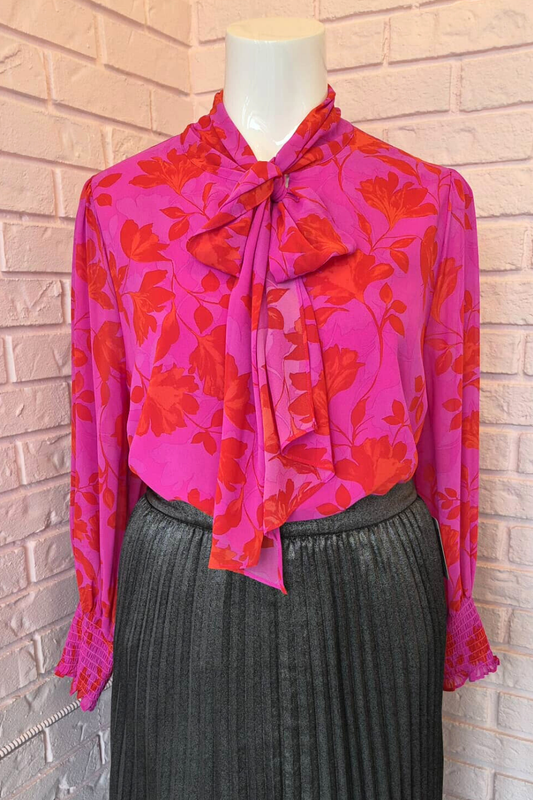 Blouse Juliette - Rouge/fuschia